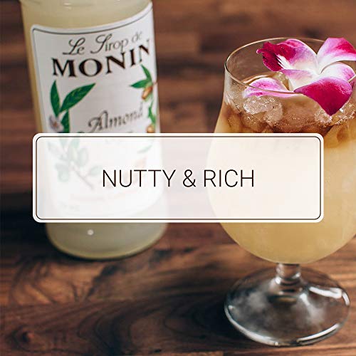 Monin - Almond Syrup, Sweet And Rich Nutty Aroma, Natural Flavor