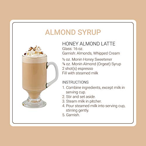 Monin - Almond Syrup, Sweet And Rich Nutty Aroma, Natural Flavor