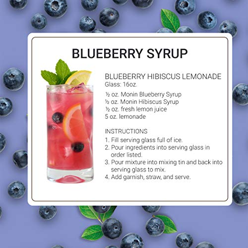 Monin - Blueberry Syrup, Mildly Sweet &Amp; Tart Blueberry Flavor, G