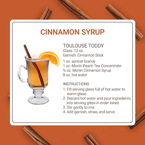 Monin - Cinnamon Syrup, Sweet And Spicy Taste Of Cinnamon, Versa