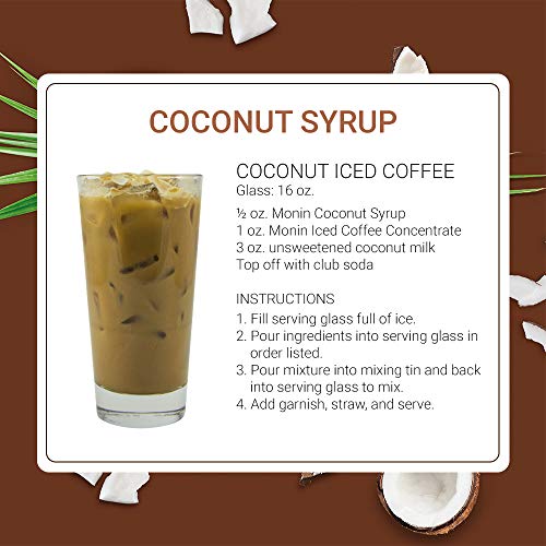 Monin - Coconut Syrup, Sweet And Rich, Great For Cocktails And S