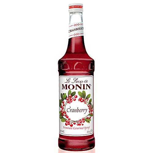 Monin - Cranberry Syrup, Tangy And Sweet Berry Flavor, Natural F