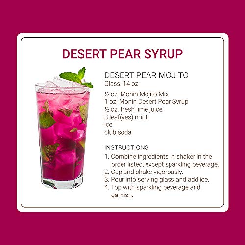 Monin - Desert Pear Syrup, Bold Flavor Of Prickly Pear Cactus, N