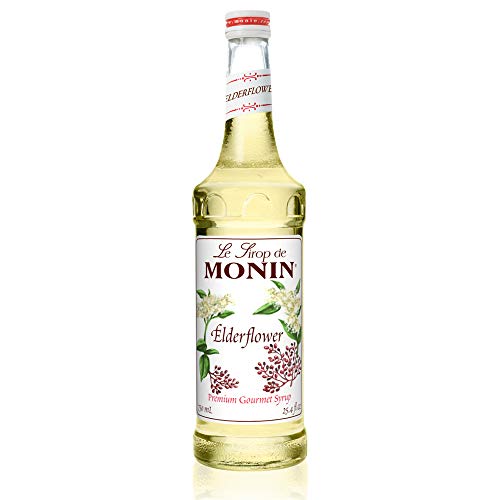 Monin - Elderflower Syrup, Delicate Scent With Floral Sweetness,