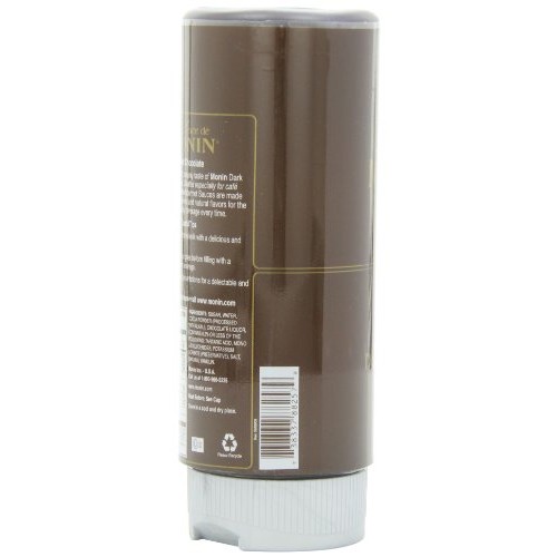 Monin Flavored Sauce, Dark Chocolate, 12-Ounce Bottles Pack Of 6