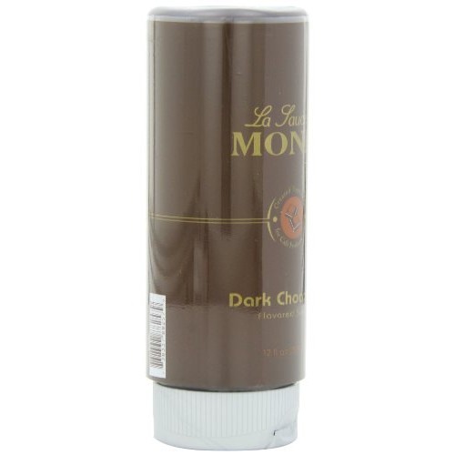 Monin Flavored Sauce, Dark Chocolate, 12-Ounce Bottles Pack Of 6