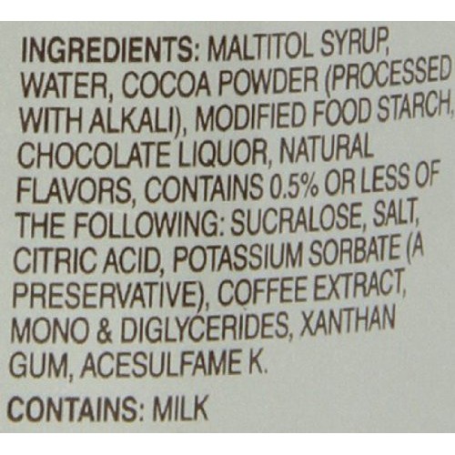 Monin Flavored Sauce, Dark Chocolate, 12-Ounce Bottles Pack Of 6