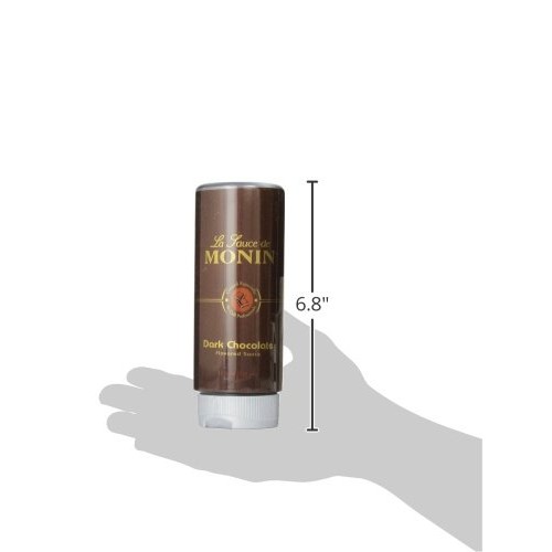 Monin Flavored Sauce, Dark Chocolate, 12-Ounce Bottles Pack Of 6