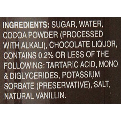 Monin Flavored Sauce, Dark Chocolate, 12-Ounce Bottles Pack Of 6