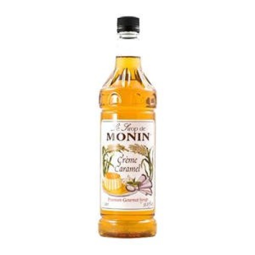 Monin Flavored Syrup, Crème Caramel, 33.8-Ounce Plastic Bottle