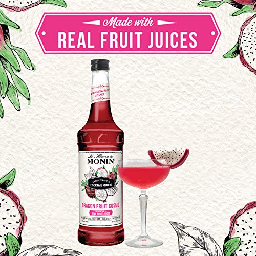 Monin - Homecrafted Dragon Fruit Cosmo Cocktail Mix, Ready-To-Us Monin - Homecrafted Dragon Fruit Cosmo Cocktail Mix, Ready-To-Us
