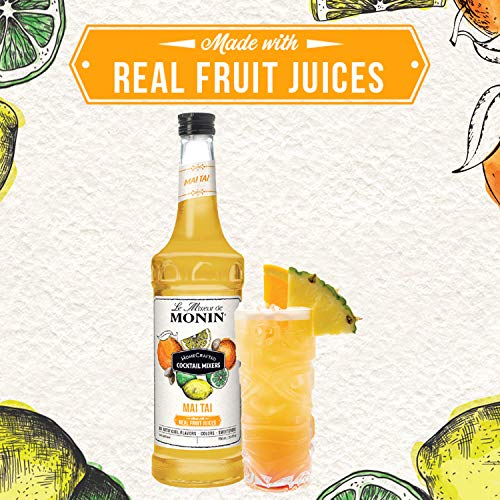 Monin - Homecrafted Mai Tai Cocktail Mixer, Ready-To-Use Drink M