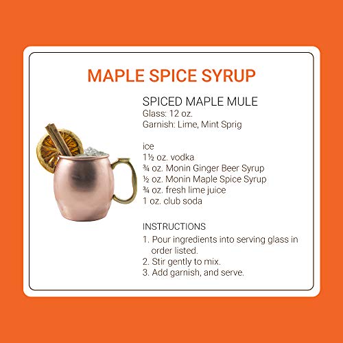 Monin - Maple Spice Syrup, Hints Of Gingerbread And Cinnamon, Na