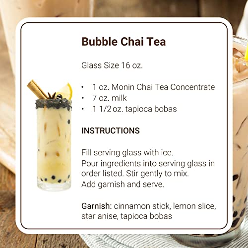 Monin - Monin Boba Flavoring Set, Drink Syrup Variety Pack, A Si