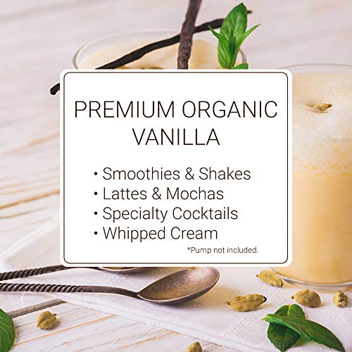 Monin - Organic Vanilla Syrup, Naturally Smooth Sweetness, Great Monin - Organic Vanilla Syrup, Naturally Smooth Sweetness, Great