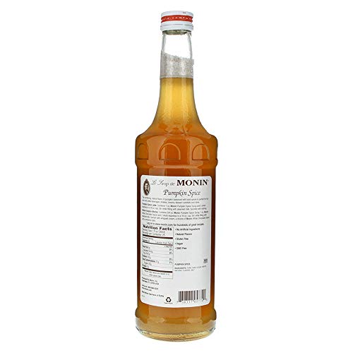 Monin - Pumpkin Spice Syrup, Hints Of Nutmeg And Cinnamon, Natur