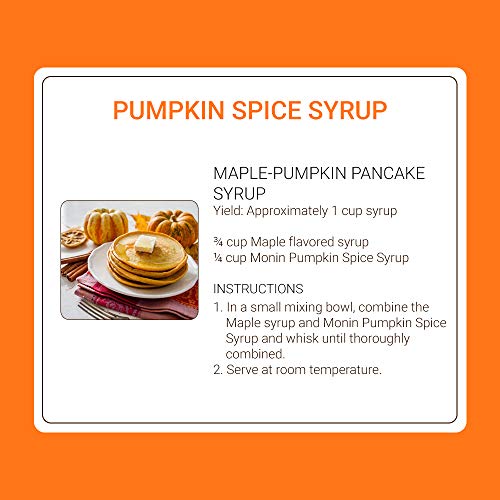 Monin - Pumpkin Spice Syrup, Hints Of Nutmeg And Cinnamon, Natur