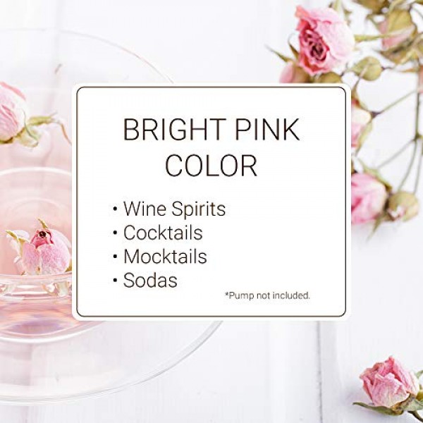 Monin - Rose Syrup, Elegant and Subtle, Great for Cocktails, Moc...