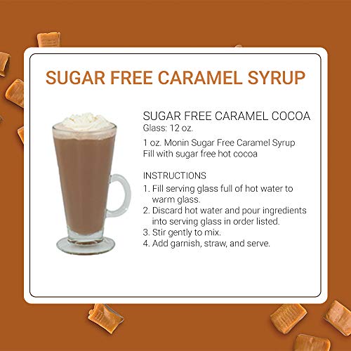 Monin - Sugar Free Caramel Syrup, Mild And Sweet, Great For Coff