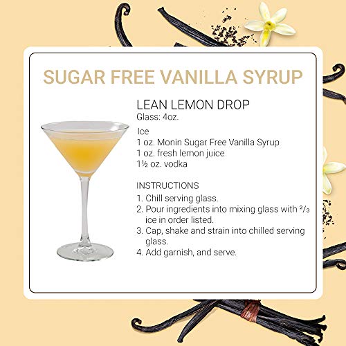Monin - Sugar Free Vanilla Syrup, Bold Vanilla Bean Flavor, Grea