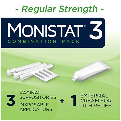 Monistat 3-Day Yeast Infection Treatment Suppositories + Itch Re