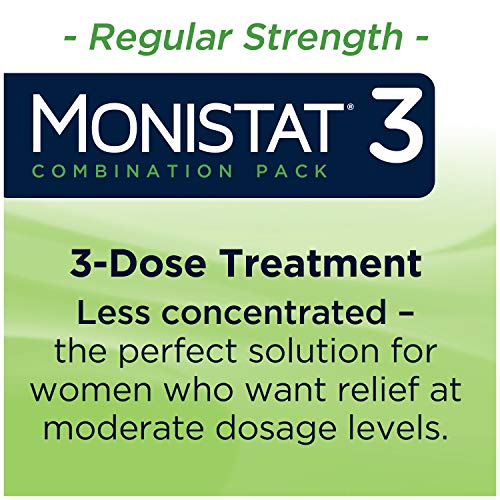 Monistat 3-Day Yeast Infection Treatment Suppositories + Itch Re