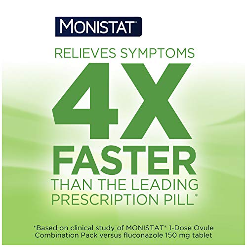 Monistat 3-Day Yeast Infection Treatment Suppositories + Itch Re