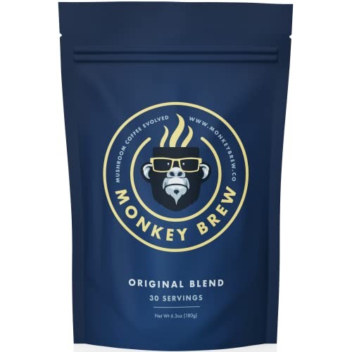 Monkey Brew - Four Mushroom Coffee Alternative Drink - Lions Ma...