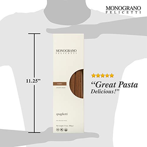 Monograno Felicetti Italian Organic Spaghetti Pasta Made With Fa