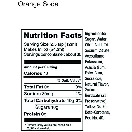 Sodastream 14.8 Fl Ounce - Orange Soda Syrup - Twin Pack- Value