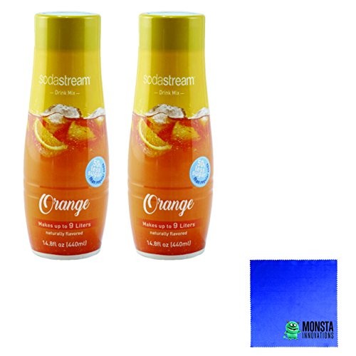 Sodastream 14.8 Fl Ounce - Orange Soda Syrup - Twin Pack- Value