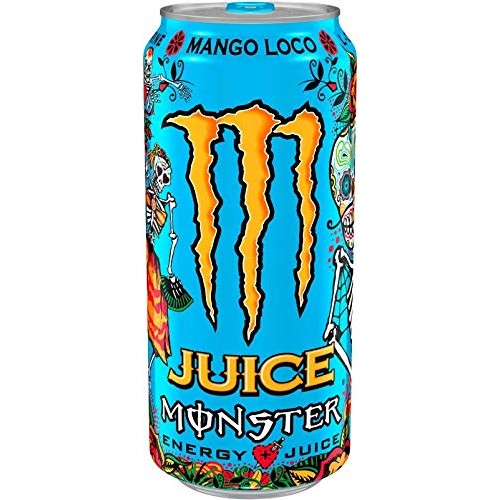 Juice Monster Energy 3 Flavor Variety Pack, 16 Oz Cans, Pack Of 12