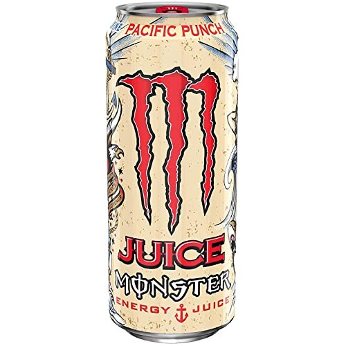 Juice Monster Energy, Pacific Punch, 16 Ounce Cans Pack Of 6