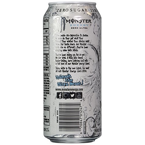 Monster Zero Ultra Energy Drink, 24 Count