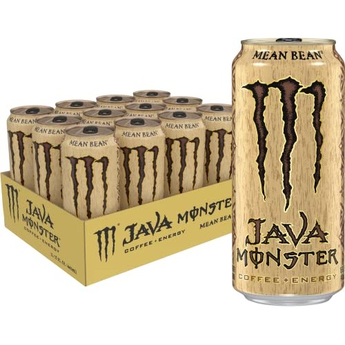 Monster Energy Java Monster Mean Bean, Coffee + Energy Drink, 15