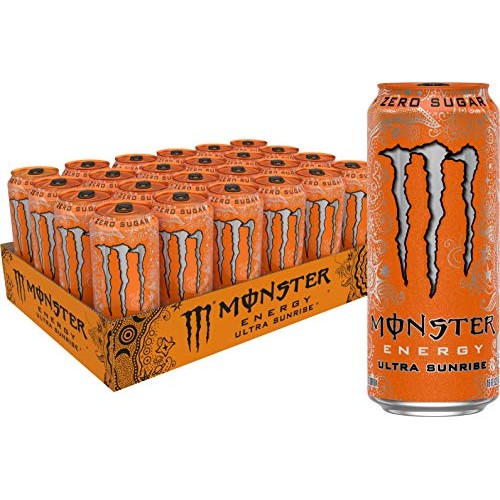 Monster Energy Ultra Sunrise, Sugar Free Energy Drink, 16 Ounce