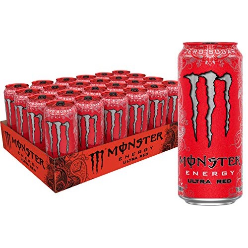 Monster Energy Ultra Red, Sugar Free Energy Drink, 16 Ounce Pac Monster Energy Ultra Red, Sugar Free Energy Drink, 16 Ounce Pac