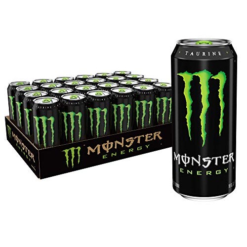 Monster Energy Drink, Green, Original, 16 Ounce Pack Of 24