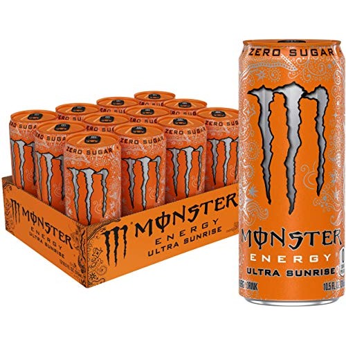 Monster Energy Ultra Sunrise, Sugar Free Energy Drink, 10.5 Ounc