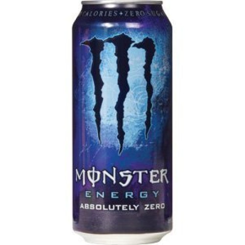Monster Energy Drink, Absolute Zero, 16 Oz. Can 16 Count