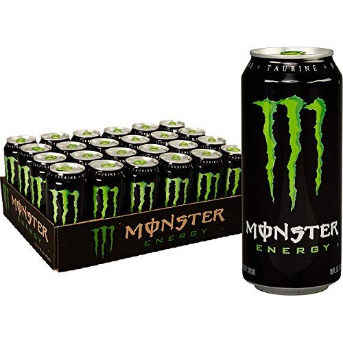 Monster Energy Drink, Green, Original, 16 Ounce 3 Cases Of 24 Cans