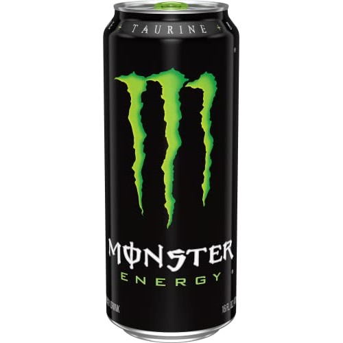 Monster Energy Drink, Green, Original, 16 Ounce Pack Of 12