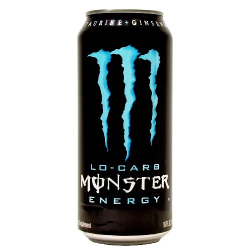Monster Energy Drink, Lo-Carb, 16-Ounce Cans Pack Of 8