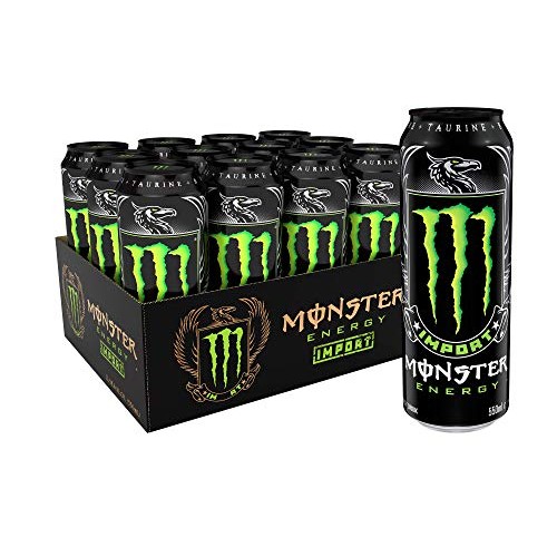 Monster Energy Import, Energy Drink, 18.6 Ounce Pack Of 12