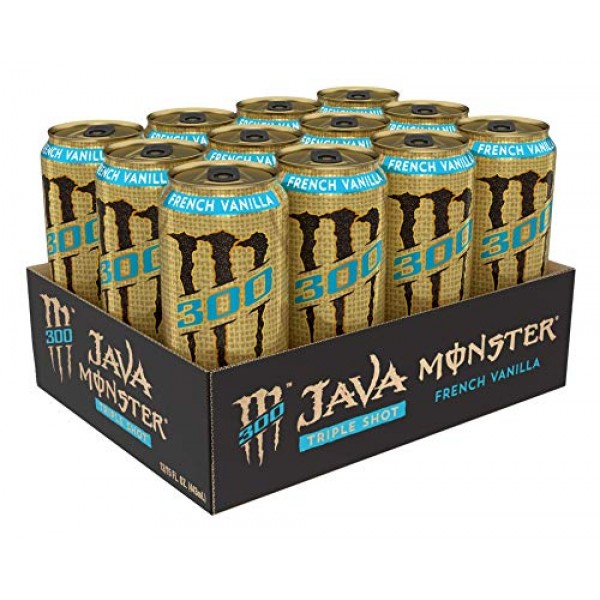 Monster Energy Java 300 French Vanilla, Triple Shot, Robust Coff...