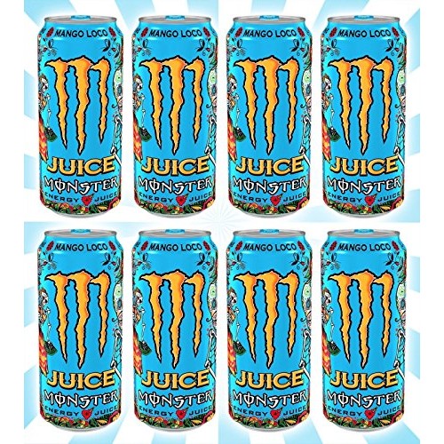 Monster Energy Juice -Mango Loco - 16Fl.Oz.Pack Of 8