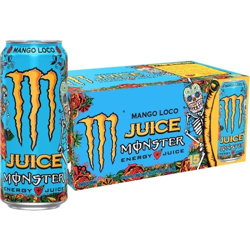 Monster Energy Juice Monster Mango Loco, Energy + Juice, Energy ... Monster Energy Juice Monster Mango Loco, Energy + Juice, Energy ...