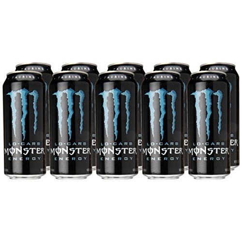 Monster Energy, Lo-Carb, 16 Fl Oz Pack Of 10