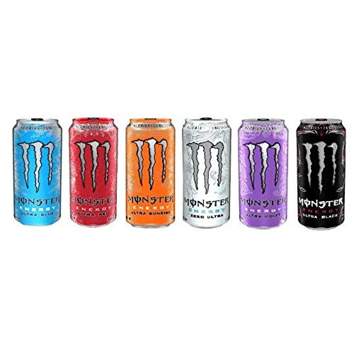 Monster Energy Ultra Energy Drinks Variety Sampler Pack- 16 Ounc