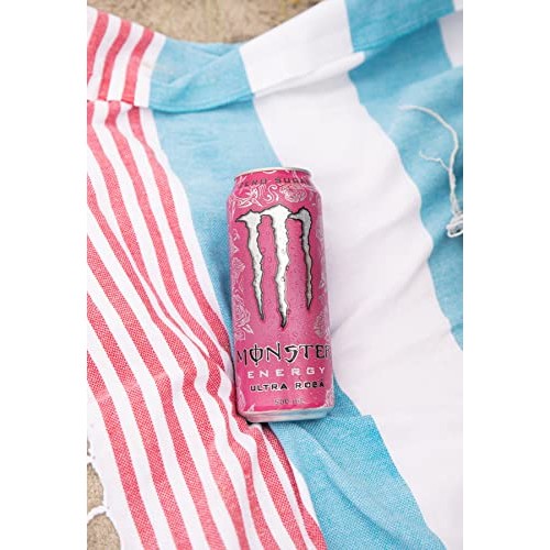 Monster Energy Ultra Rosa, Sugar Free Energy Drink, 16 Fl Oz, Pa